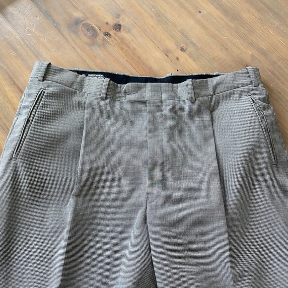 Tailored Wool Houndstooth Slacks waist 40” - Picture 6 of 10